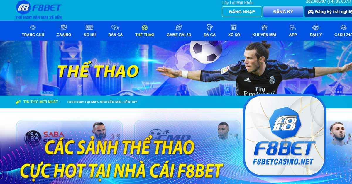 Các sảnh thể thao cực hot tại nhà cái F8BET