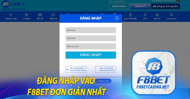 Đăng nhập vào F8bet đơn giản nhất