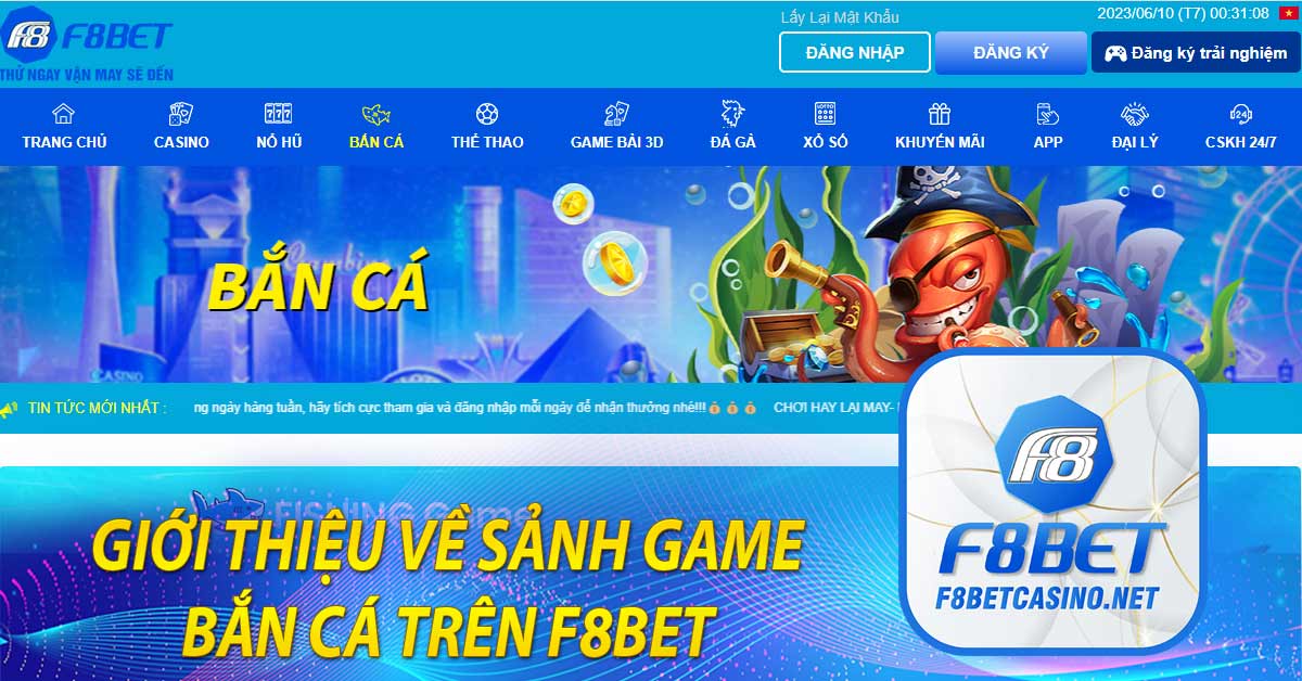 Giới thiệu về sảnh game bắn cá trên F8BET